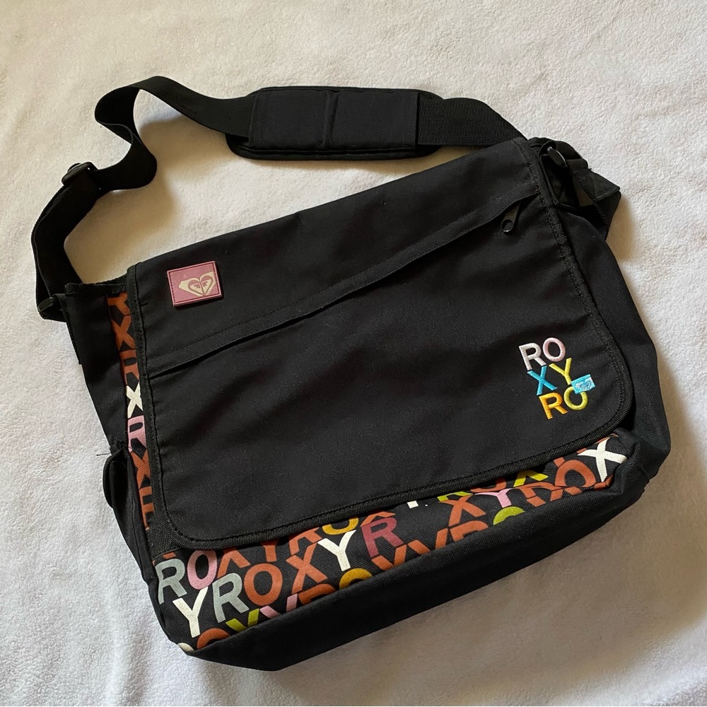 Roxy Colorful Letters messenger bag 90s Y2K skater